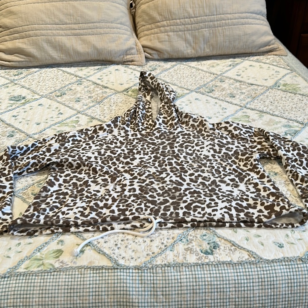 Animal print hoodie